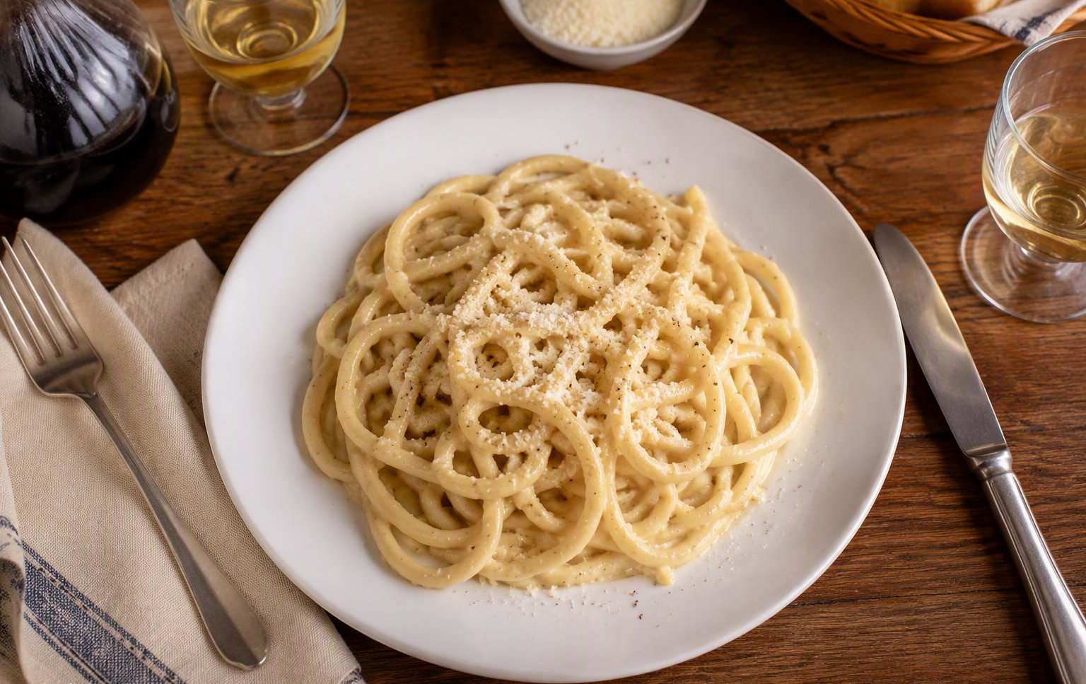 Pici cacio e pepe